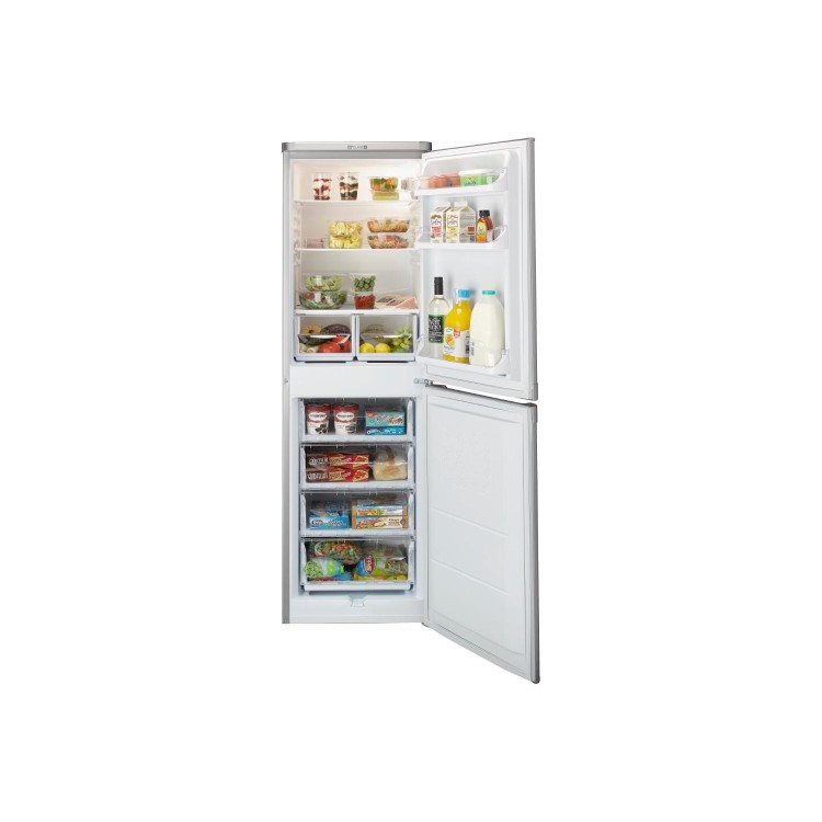 Indesit 235 Litre 50/50 Freestanding Fridge Freezer - Silver