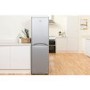 Refurbished Indesit IBD5517SUK1 Freestanding 235 Litre 50/50 Fridge Freezer Silver