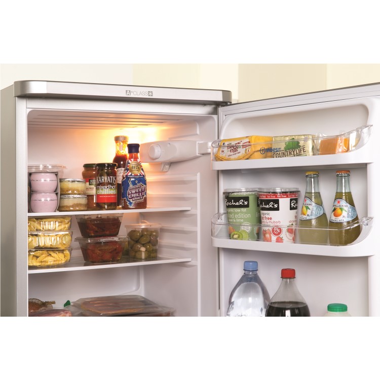 Indesit 235 Litre 50/50 Freestanding Fridge Freezer - Silver