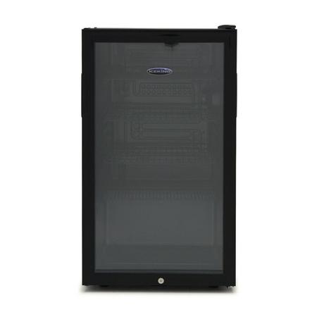 Refurbished IceKing BF150K Freestanding 108 Litre Drinks Fridge Black