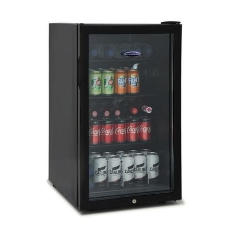 Refurbished IceKing BF150K Freestanding 108 Litre Drinks Fridge Black