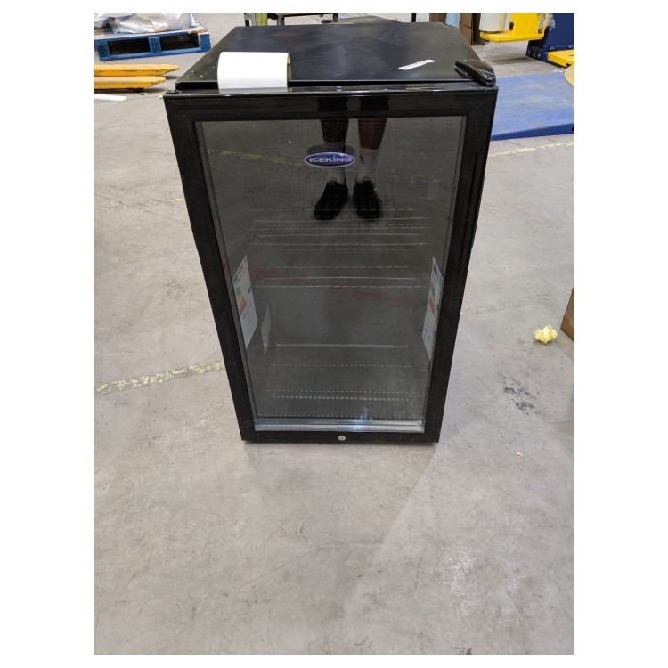 Refurbished IceKing BF150K Freestanding 108 Litre Drinks Fridge Black
