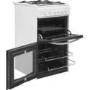 Indesit 50cm Double Cavity Gas Cooker with Catalytic Liners - White