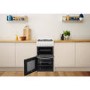 Indesit 50cm Double Cavity Gas Cooker with Catalytic Liners - White