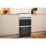 Indesit 50cm Double Cavity Gas Cooker with Catalytic Liners - White