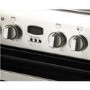 Refurbished Indesit 60cm Double Oven Electric Cooker with Ceramic Hob - Stainless Steel