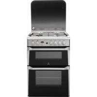 Indesit ID60G2X 60cm Double Oven Gas Cooker Stainless Steel