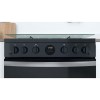 Indesit 60cm Double Oven Gas Cooker - Black