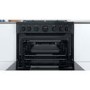 Refurbished Indesit ID67G0MCB 60cm Double Oven Gas Cooker with Catalytic Liners Black