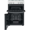 Indesit 60cm Double Oven Gas Cooker - White