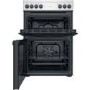 Indesit 60cm Electric Cooker With Ceramic Hob - Silver