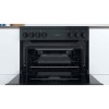 Indesit 60cm Double Oven Electric Cooker - Black