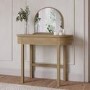 Oak Dressing Table with Mirror and Drawer - Ida