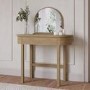 Oak Dressing Table with Mirror and Drawer - Ida