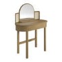 Oak Dressing Table with Mirror and Drawer - Ida