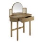 Oak Dressing Table with Mirror and Drawer - Ida