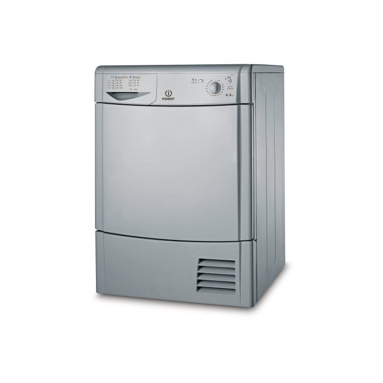 Refurbished Indesit EcoTime IDC8T3BS Freestanding Condenser 8KG Tumble Dryer Silver