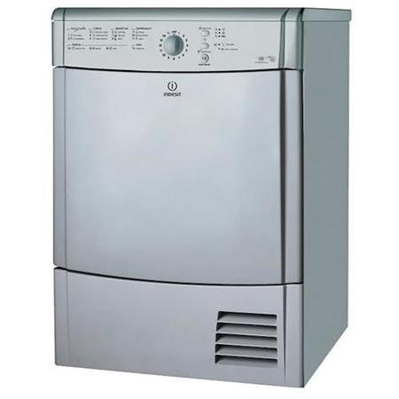 Indesit IDCL85BHS EcoTime 8kg Freestanding Sensor Condenser Tumble Dryer-Silver
