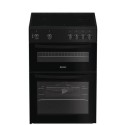 A1/IDE6VMB GRADE A1 - Indesit 60cm Double Oven Electric Cooker - Black