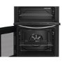 GRADE A1 - Indesit 60cm Double Oven Electric Cooker - Black