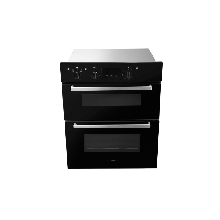 Refurbished Indesit Aria IDU 6340 BL 60cm Double Built Under Electric Oven