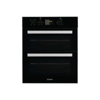 Indesit Aria Built-Under Electric Double Oven - Black