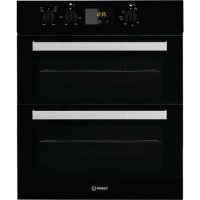 Refurbished Indesit Aria IDU 6340 BL 60cm Double Built Under Electric Oven