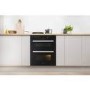 Refurbished Indesit Aria IDU6340BL 60cm Double Built Under Electric Oven Black