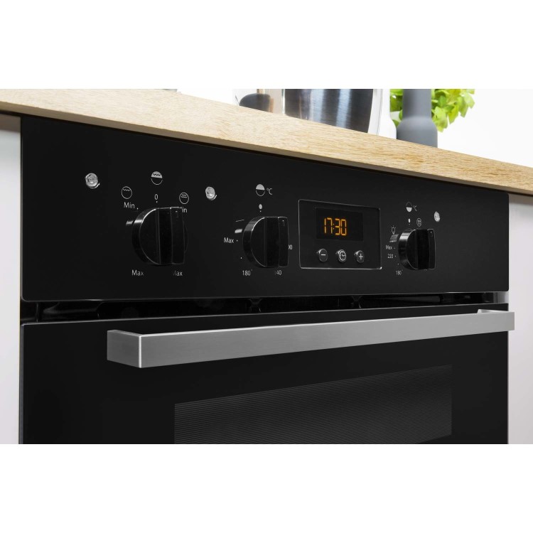 Refurbished Indesit Aria IDU 6340 BL 60cm Double Built Under Electric Oven