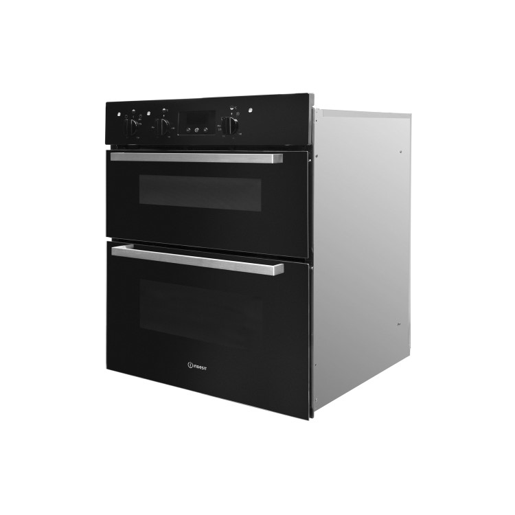 Refurbished Indesit Aria IDU 6340 BL 60cm Double Built Under Electric Oven