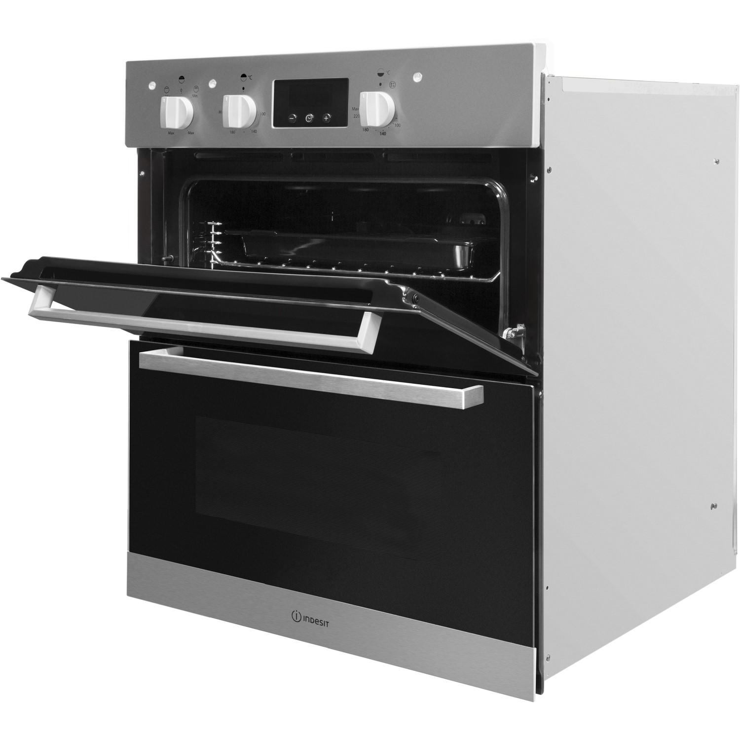 Indesit Aria Electric Built Under Double Oven Stainless Steel Page 1 BuyItDirect.ie