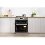 Refurbished Indesit IDU6340IX 60cm Double Built Under Electric Oven