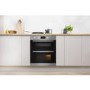 Refurbished Indesit Aria IDU6340IX 60cm Double Built Under Electric Oven Stainless Steel