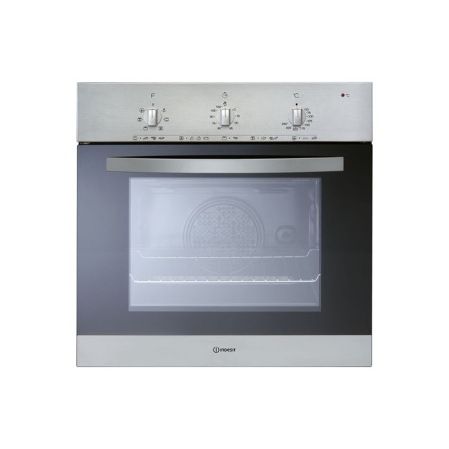 Indesit IFV5Y0IX 56L Single Electric Fan Oven - Stainless Steel