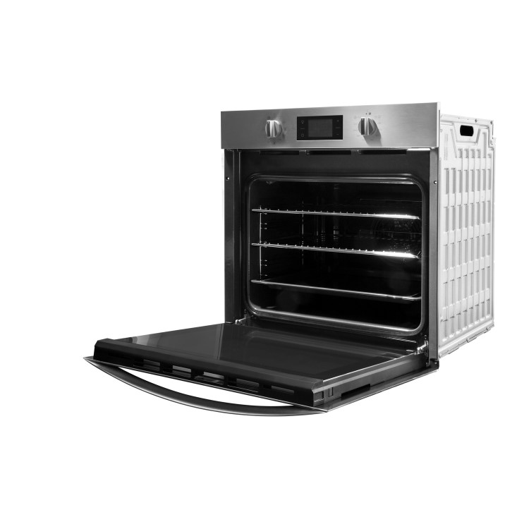 Refurbished Indesit Aria IFW3841PIX 60cm Single Built In Electric Multifunction Pyrolytic Oven Stainless Steel