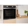 Refurbished Indesit IFW3841PIX 60cm Single Built In Electric Oven With Pyrolytic Cleaning Stainless Steel