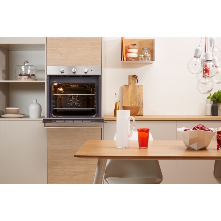 Indesit Aria IFW6330IX Electric Fan Assisted Single Oven - Stainless Steel