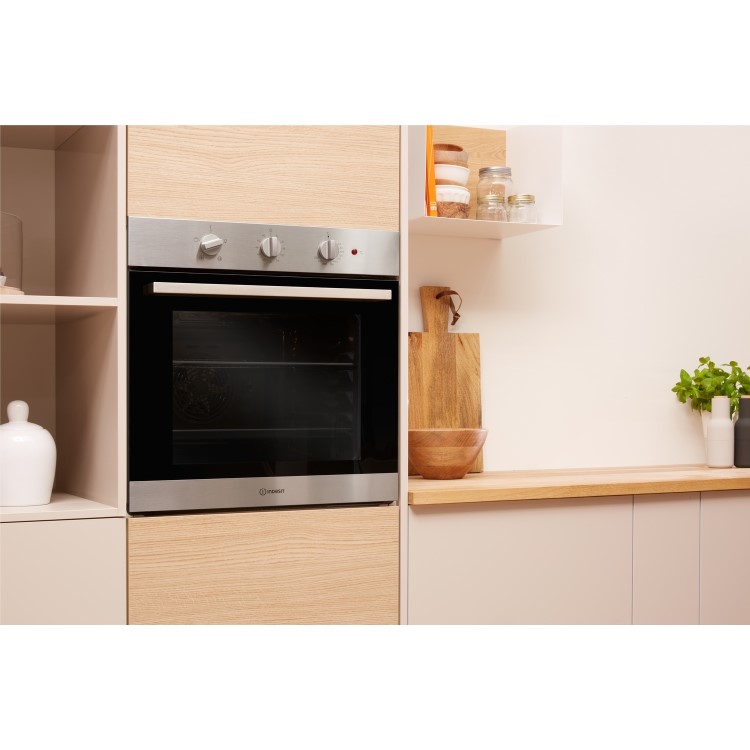 Indesit Aria IFW6330IX Electric Fan Assisted Single Oven - Stainless Steel