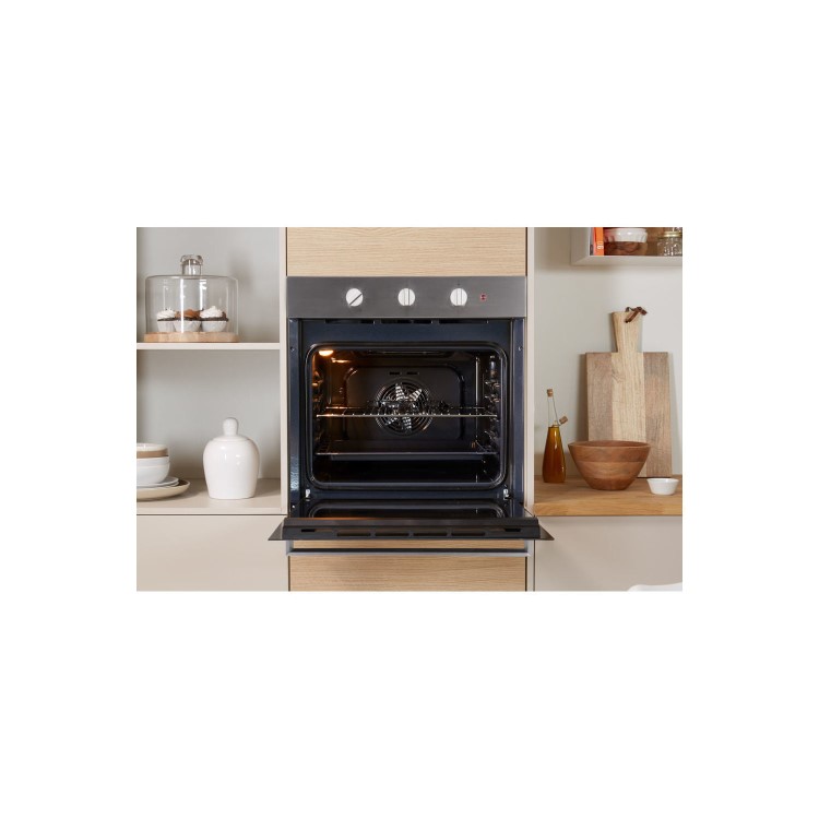 Indesit Aria IFW6330IX Electric Fan Assisted Single Oven - Stainless Steel