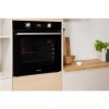 Indesit Aria Electric Fan Single Oven - Black