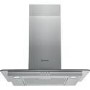 Refurbished Indesit IHF65LMX 60cm Chimney Cooker Hood With Flat Glass Canopy Stainless Steel