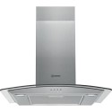 A1/IHGC65LMX Refurbished Indesit IHGC65LMX 60cm Cooker Hood with Curved Glass Canopy Stainless Steel
