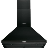 Indesit IHPC64LMK 60cm Chimney Cooker Hood - Black