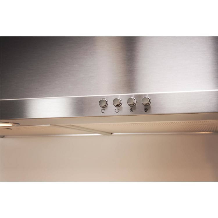 Indesit 90cm Chimney Cooker Hood - Stainless Steel