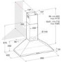 Indesit 90cm CHimney Cooker Hood - Stainless Steel