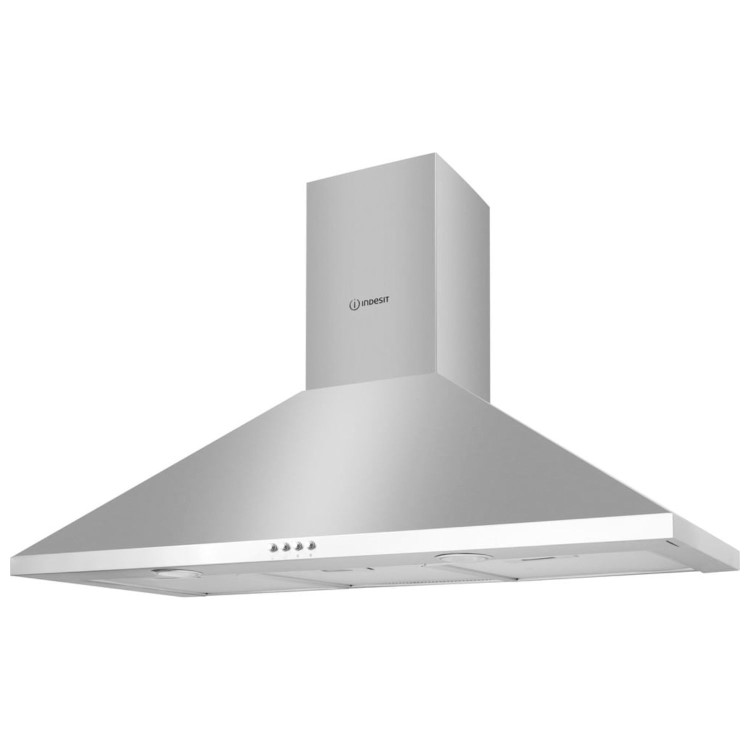 Indesit 90cm CHimney Cooker Hood - Stainless Steel