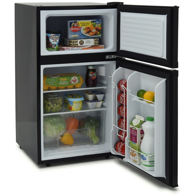 Ice King IK2023K A+ Undercounter Fridge Freezer - Black