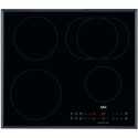 A1/IKB64311FB Refurbished AEG IKB64311FB 60cm 4 Zone Induction Hob With Long Zone Black With Bevelled Edges