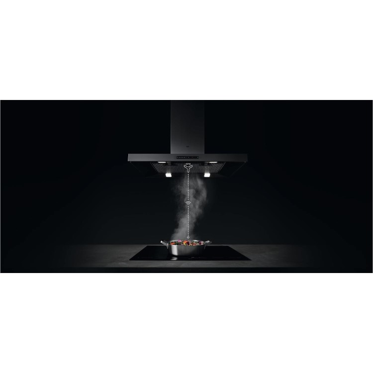 AEG IKB84431FB 78cm MaxiSense Touch Control Induction Hob With Hob2Hood - Black