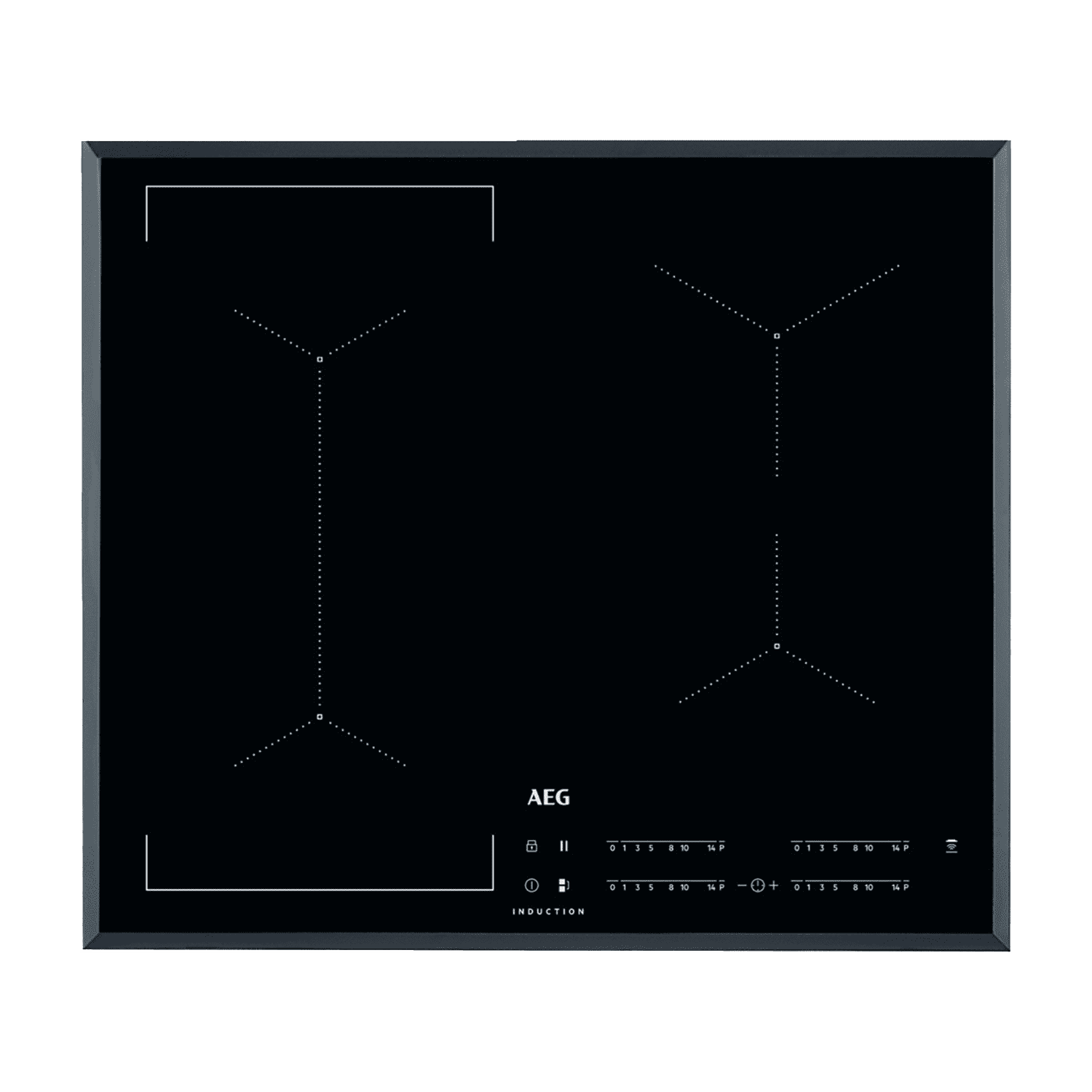 AEG 59cm 4 Zone Induction Hob with Bridge Zone